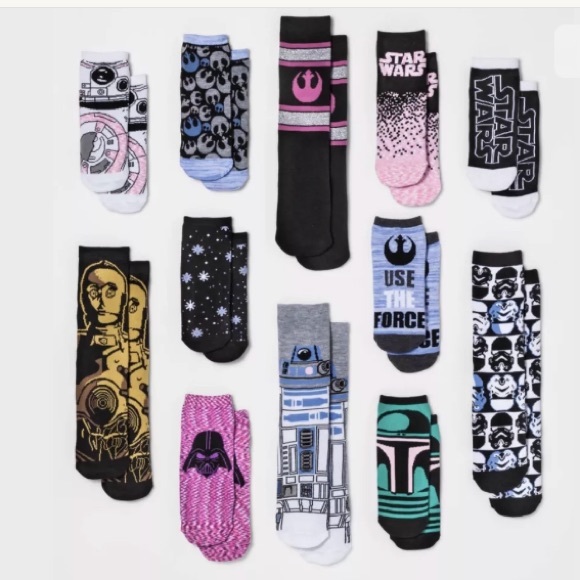 NEW Star Wars 12 Days Of Socks Advent Women’s - Picture 3 of 5